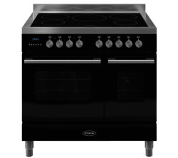 BRITANNIA  Delphi 90 RC9TIDEK Electric Induction Range Cooker - Gloss Black & Stainless Steel